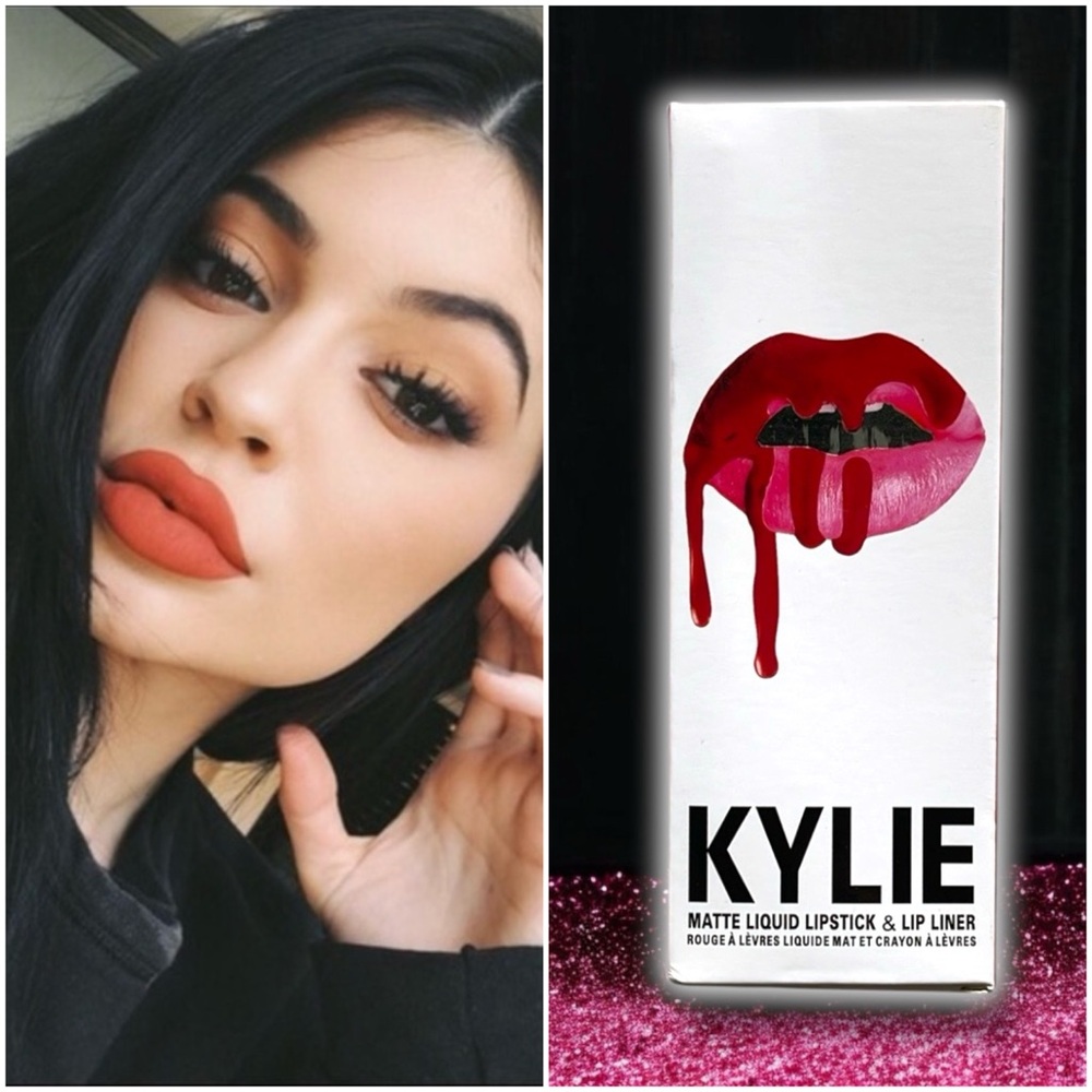 Kylie Jenner Cosmetics Red Lip Kit Matte Liquid Lipstick & Lip Liner Box Set